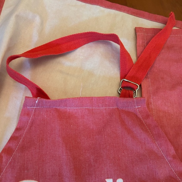 Vintage apron with red tomato paste - fun - Picture 4 of 7